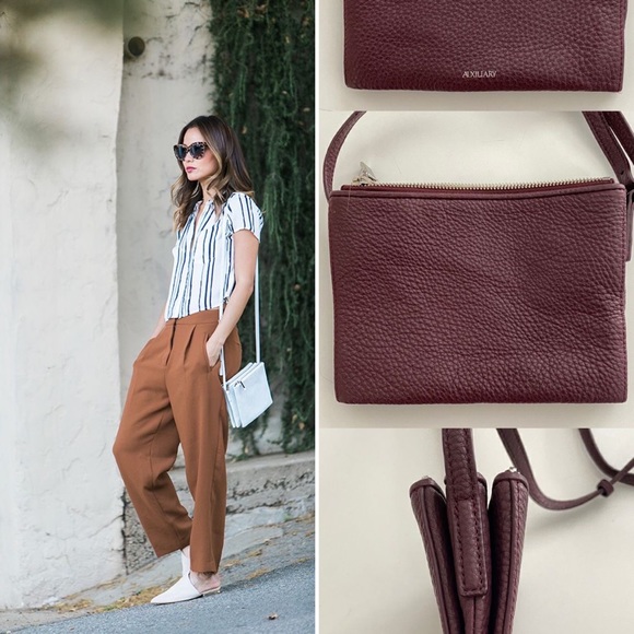 Aritzia Auxiliary romeyn burgundy bag - Picture 1 of 6